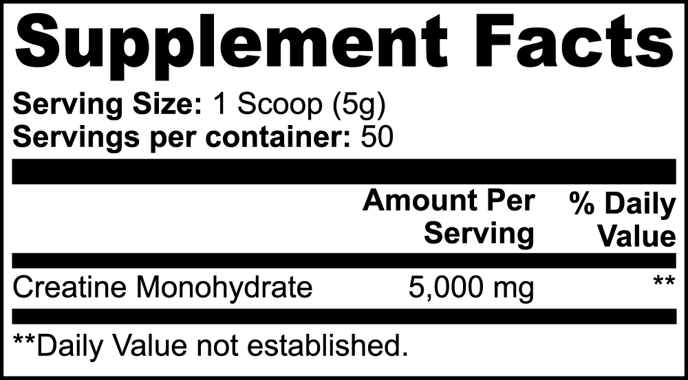 Stamina - Creatine Monohydrate