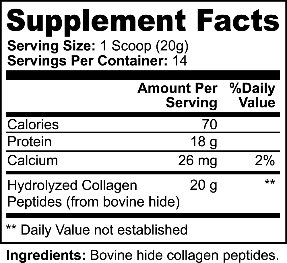 Glue - Grass Fed Hydrolyzed Collagen Peptides (Unflavored)