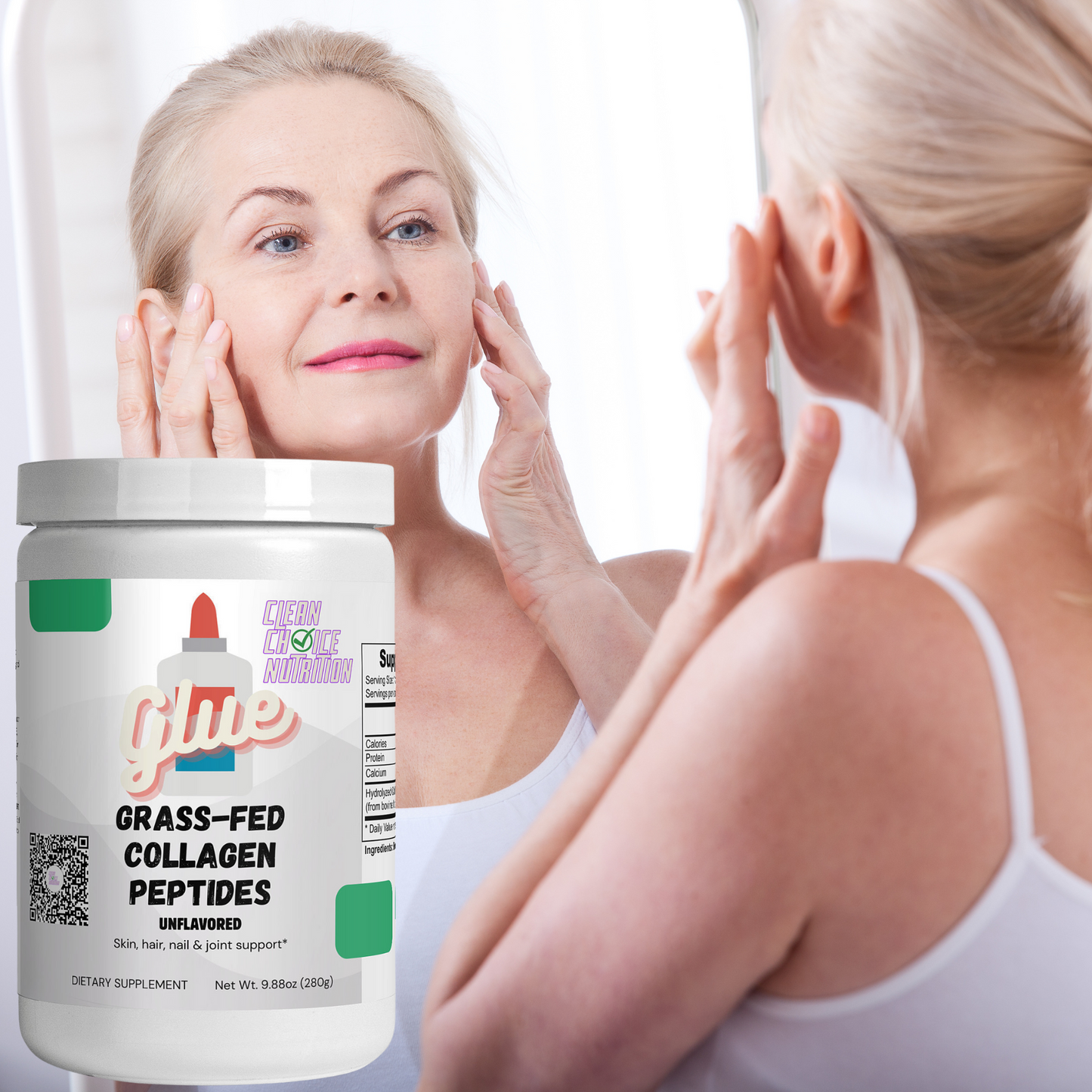 Glue - Grass Fed Hydrolyzed Collagen Peptides (Unflavored)