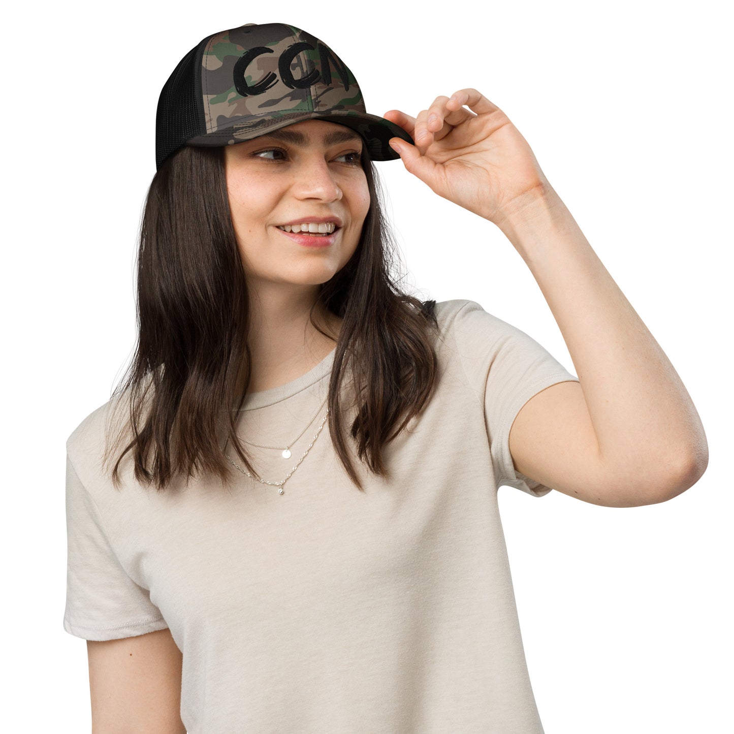 Unisex Camouflage Trucker