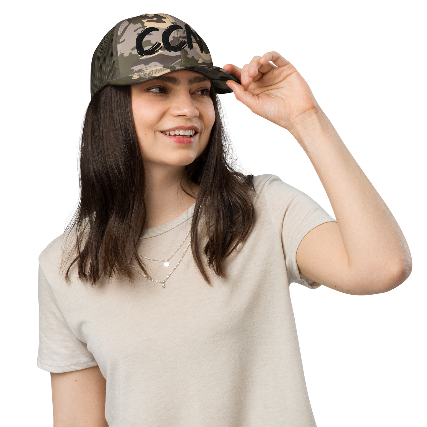 Unisex Camouflage Trucker
