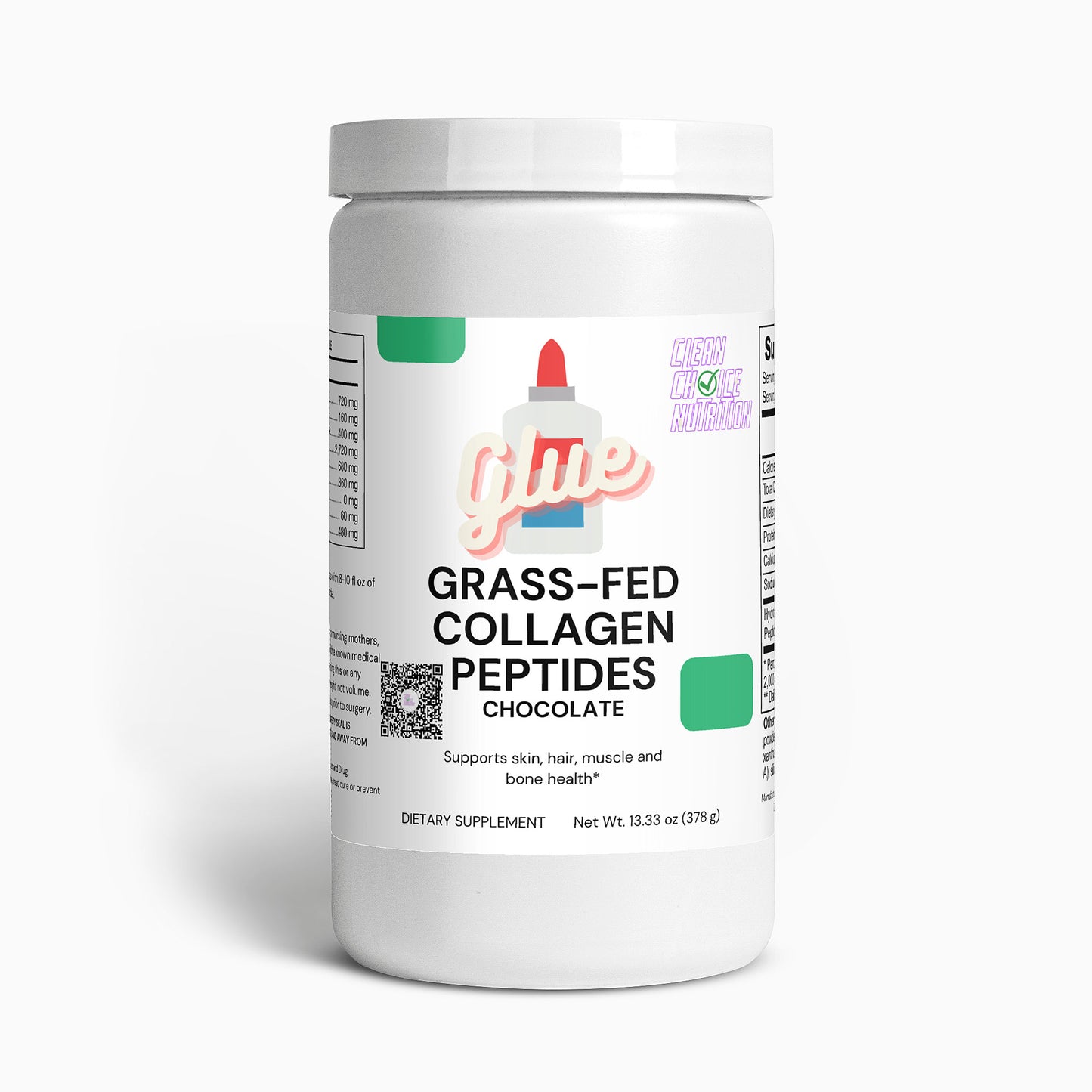 Glue - Grass-Fed Collagen Peptides (Chocolate)