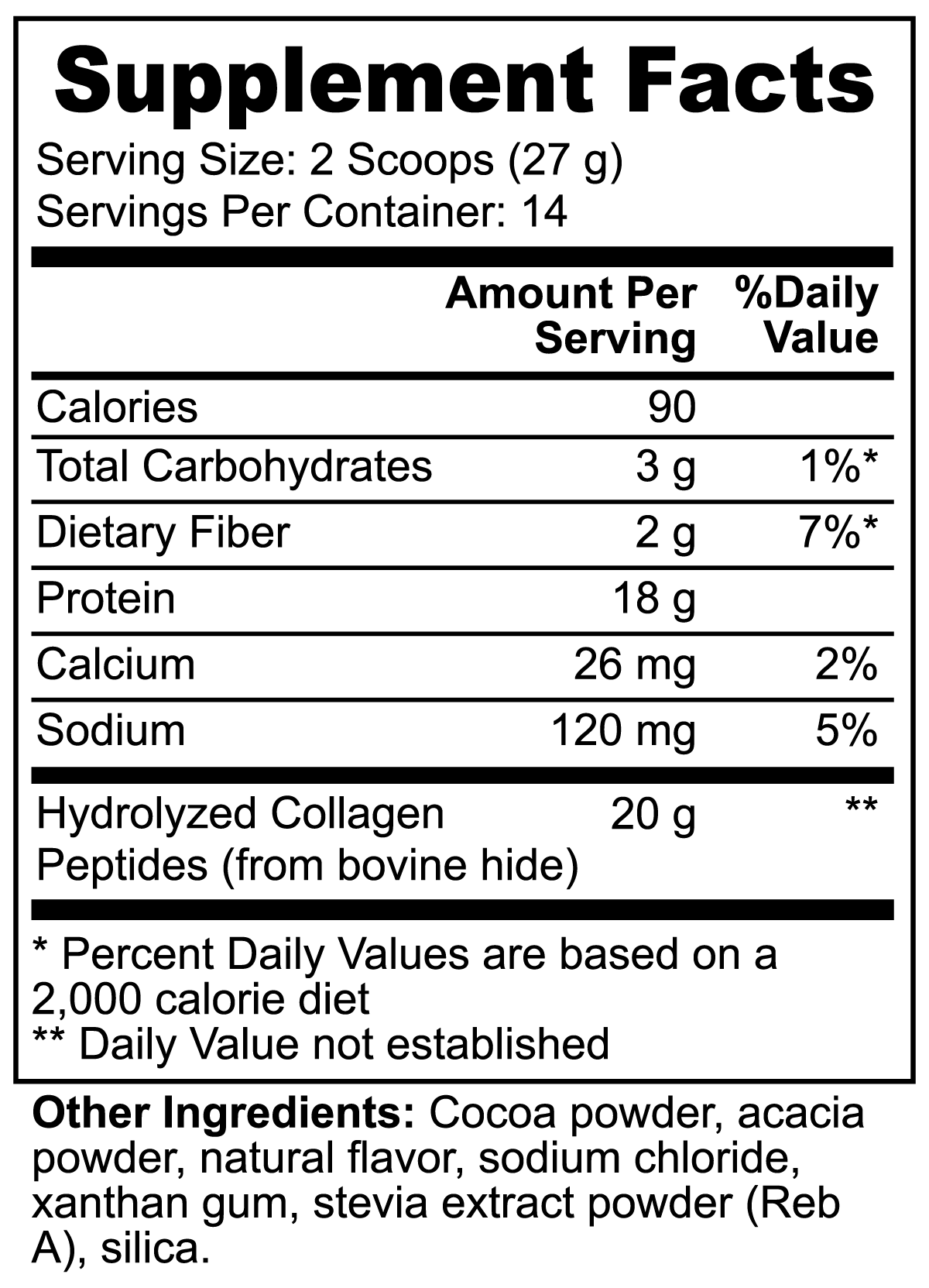 Glue - Grass-Fed Collagen Peptides (Chocolate)
