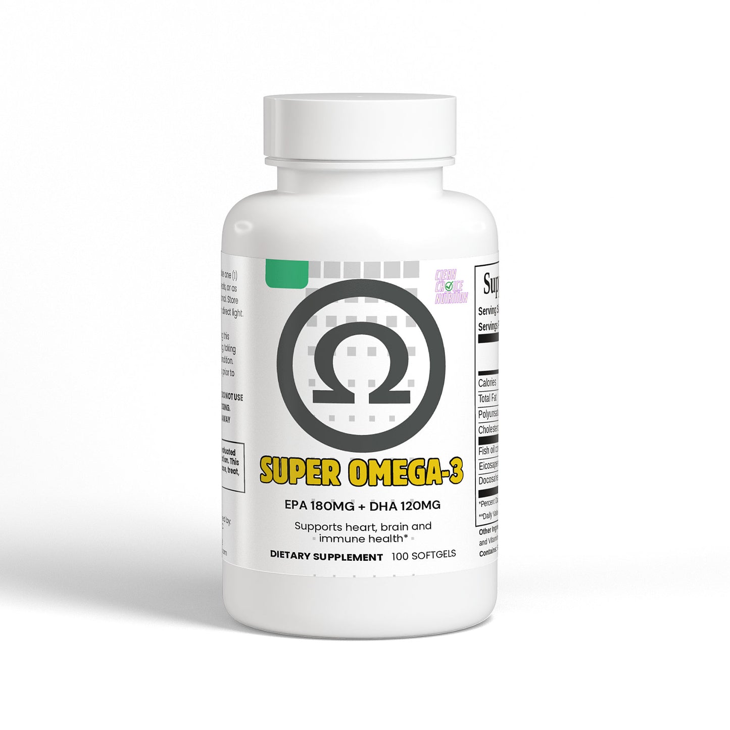 Super Omega-3 (EPA 180mg + DHA 120mg)