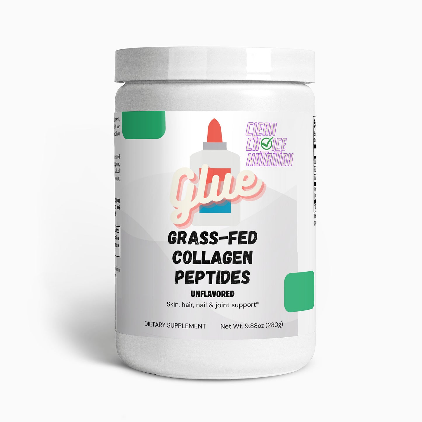 Glue - Grass Fed Hydrolyzed Collagen Peptides (Unflavored)