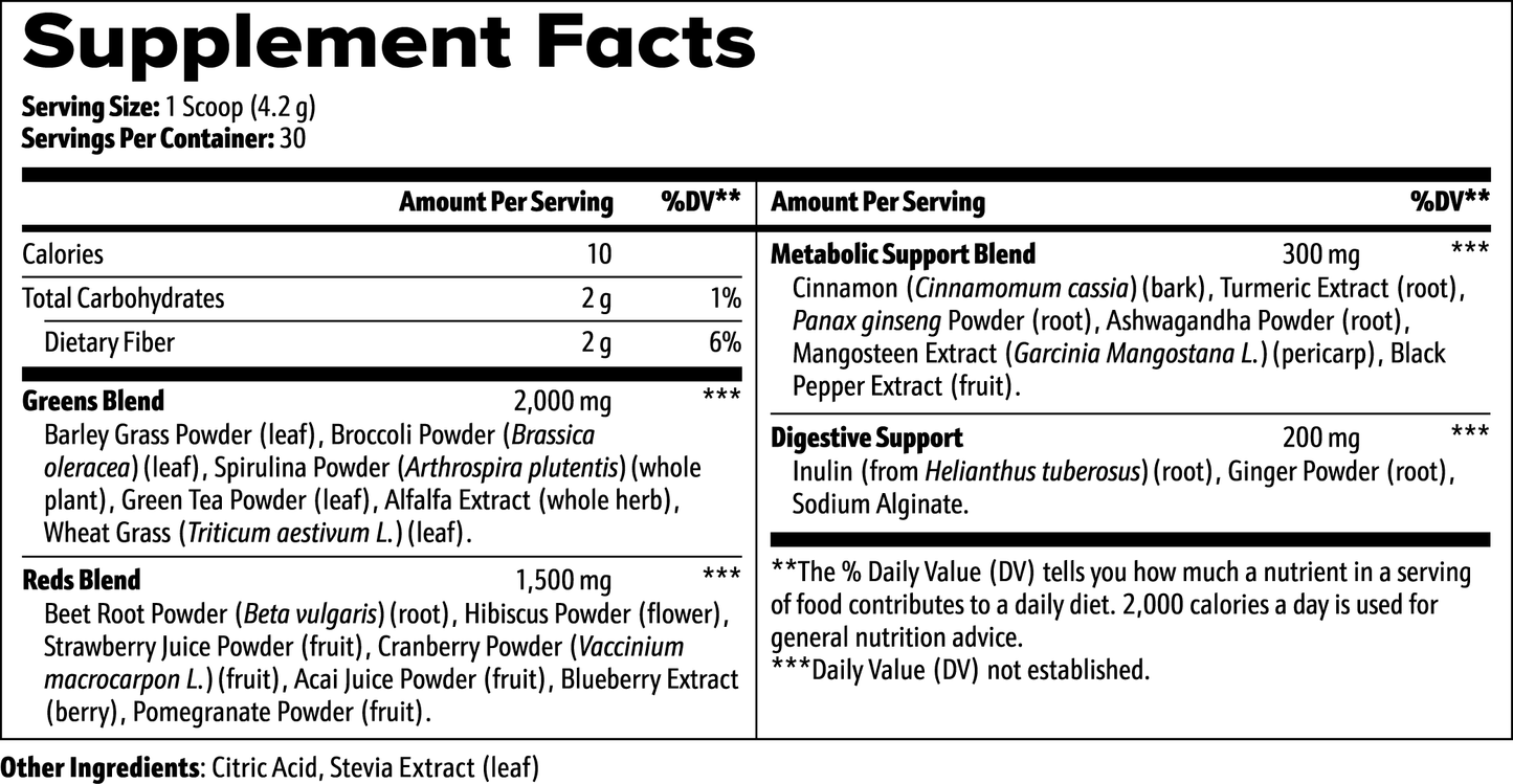 Pure Greens (Superfood Powder)