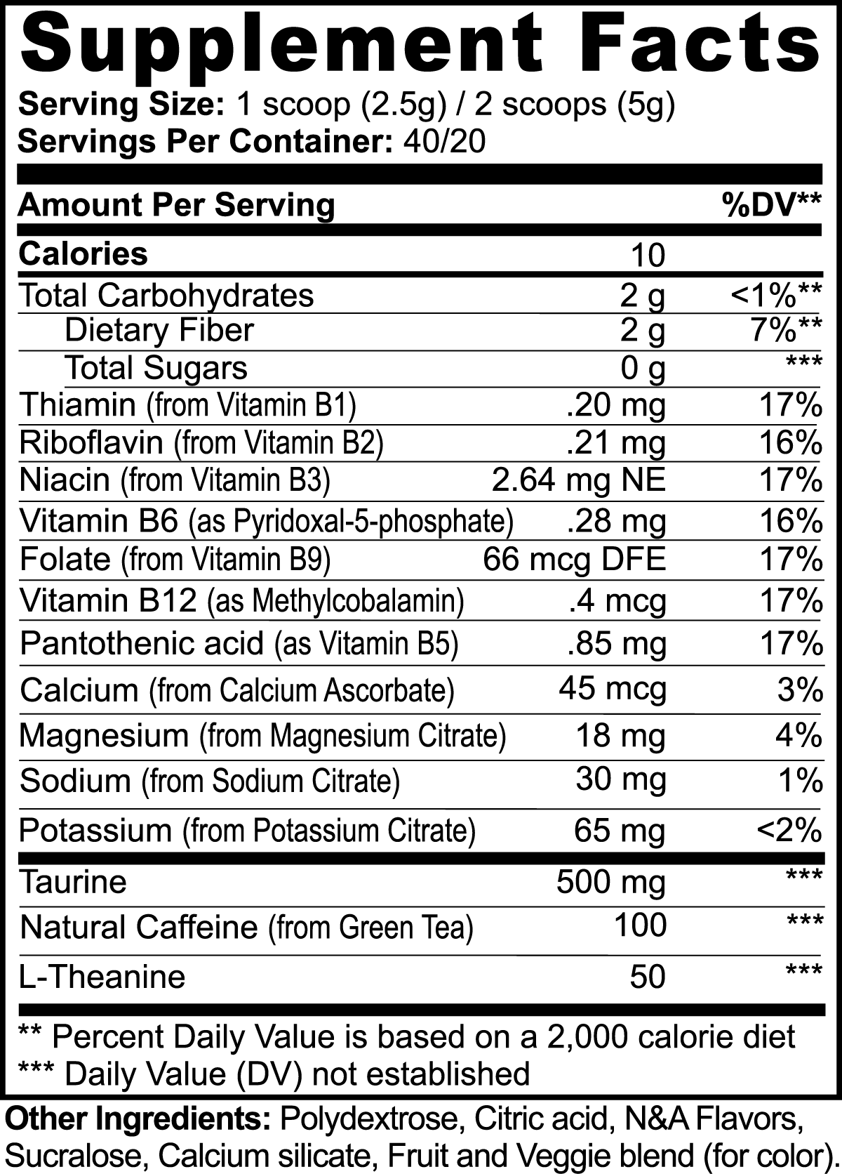 Activate - Energy Powder (Tooty Fruity)