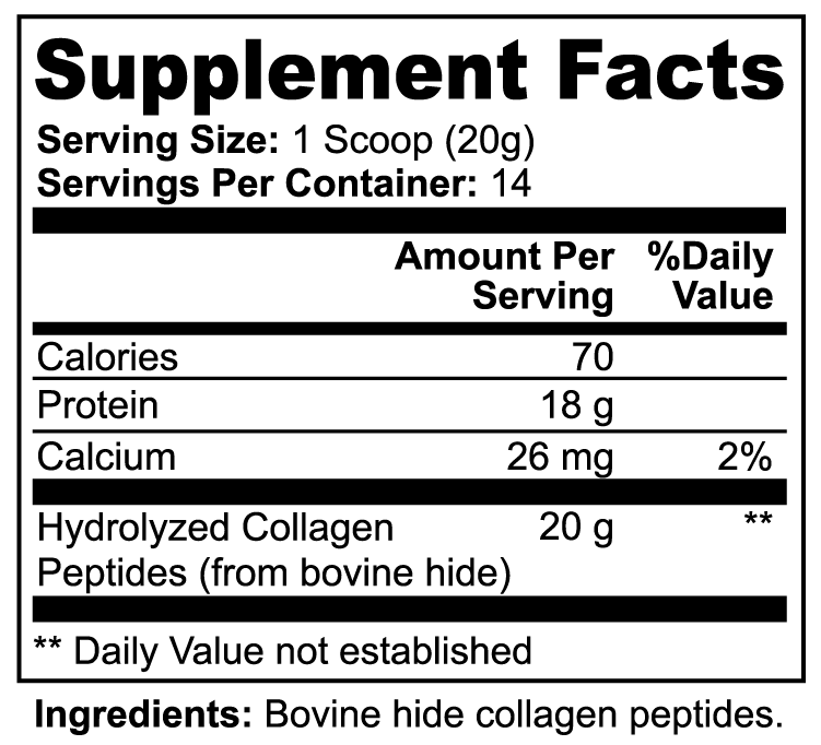 Glue - Grass Fed Hydrolyzed Collagen Peptides (Unflavored)